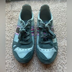 Vintage Y2KDiesel CHEJU 78 Womens Size 8 Teal Leather Shoes Casual Dress Walking